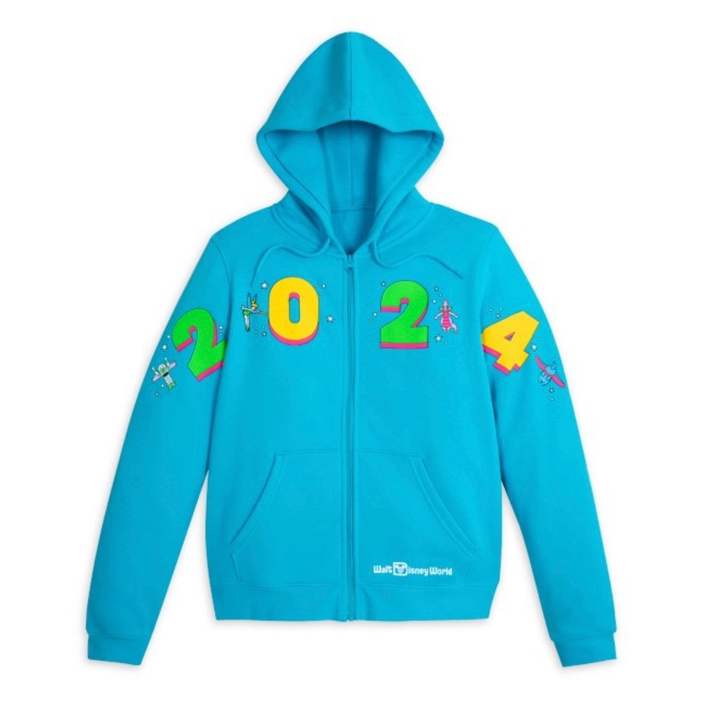 Walt Disney World 2024 Character Mid Crop Zip Up Hoodie